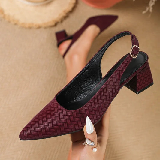 Elara Woven Slingbacks