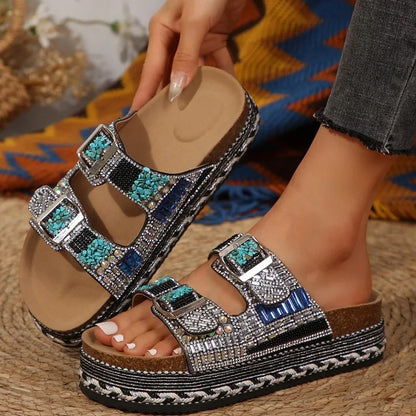 Azura Rhinestone Sandals