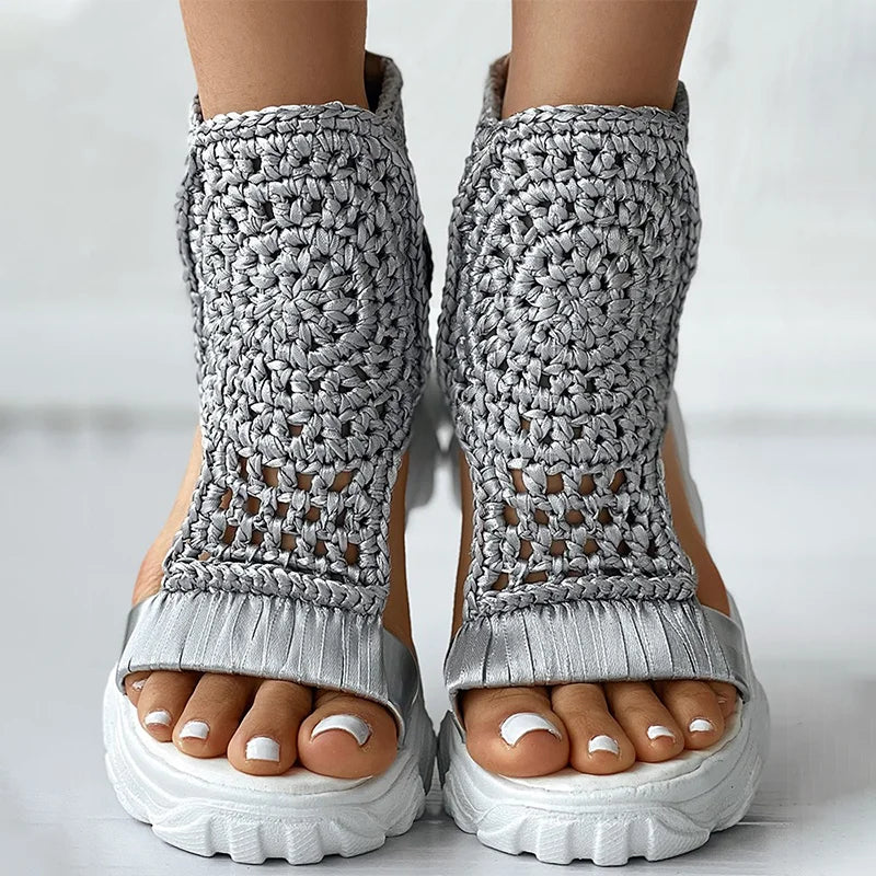 Veda Woven Platform Sandals