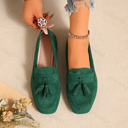 Suede Tassel Loafer