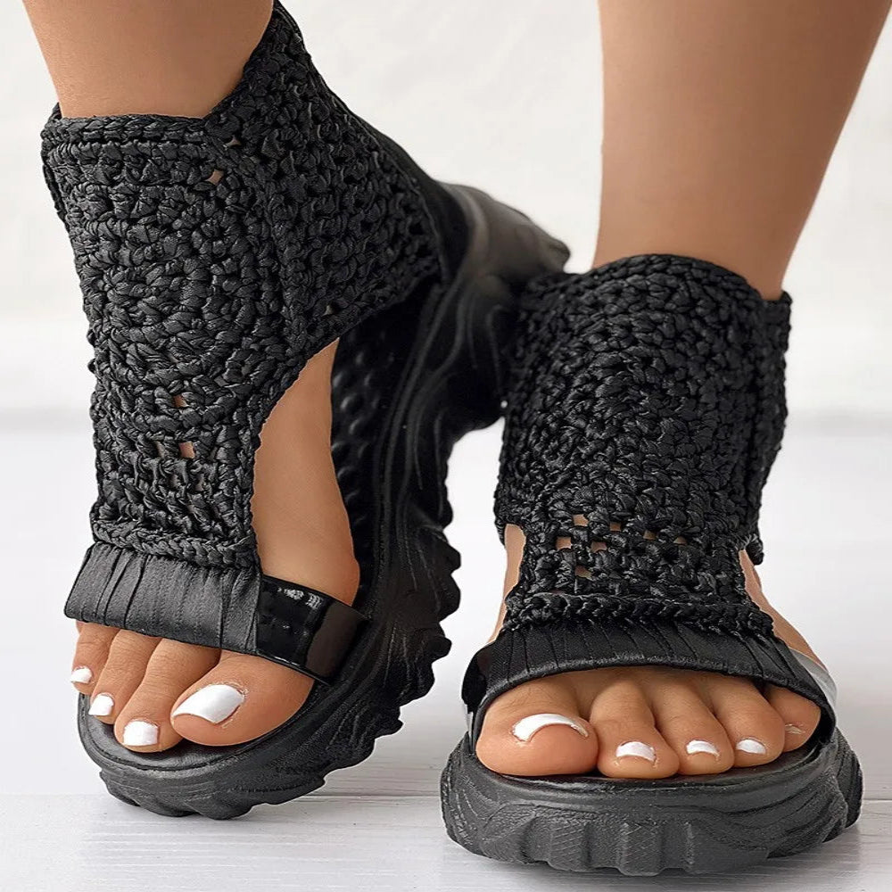 Veda Woven Platform Sandals