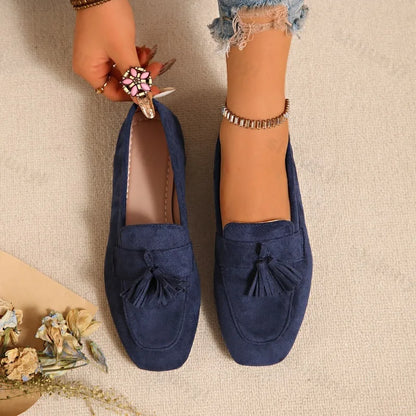 Suede Tassel Loafer